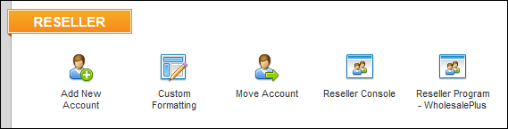 top of reseller control panel